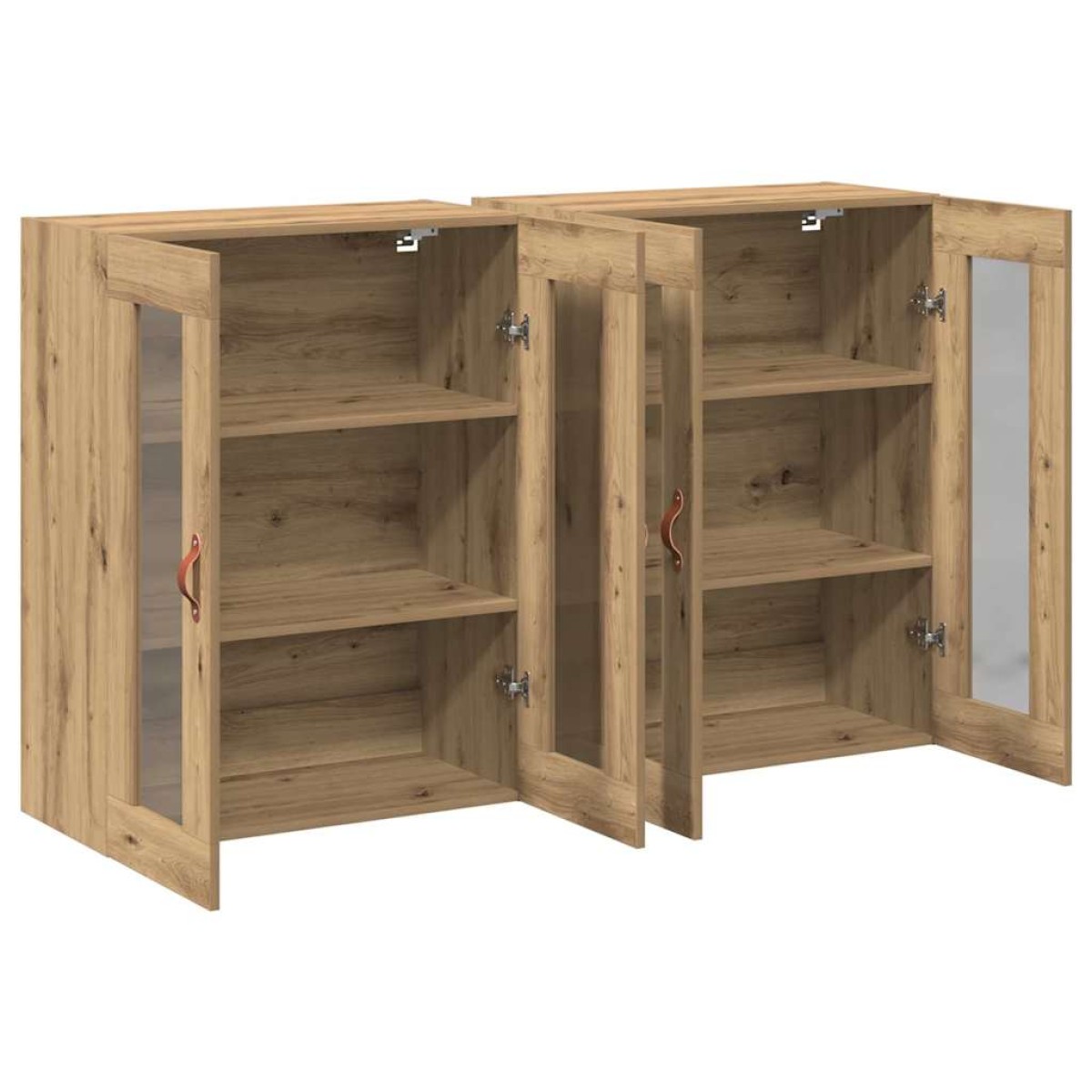 vidaXL Ντουλάπια Τοίχου 2 τμχ. Artisan Oak 69,5 x 34 x 90 εκ.