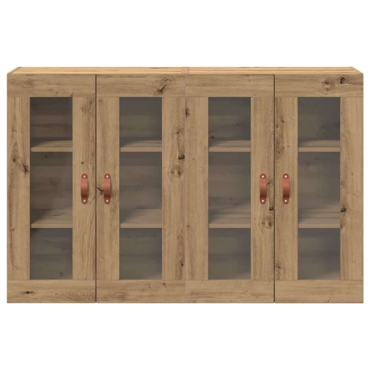 vidaXL Ντουλάπια Τοίχου 2 τμχ. Artisan Oak 69,5 x 34 x 90 εκ.