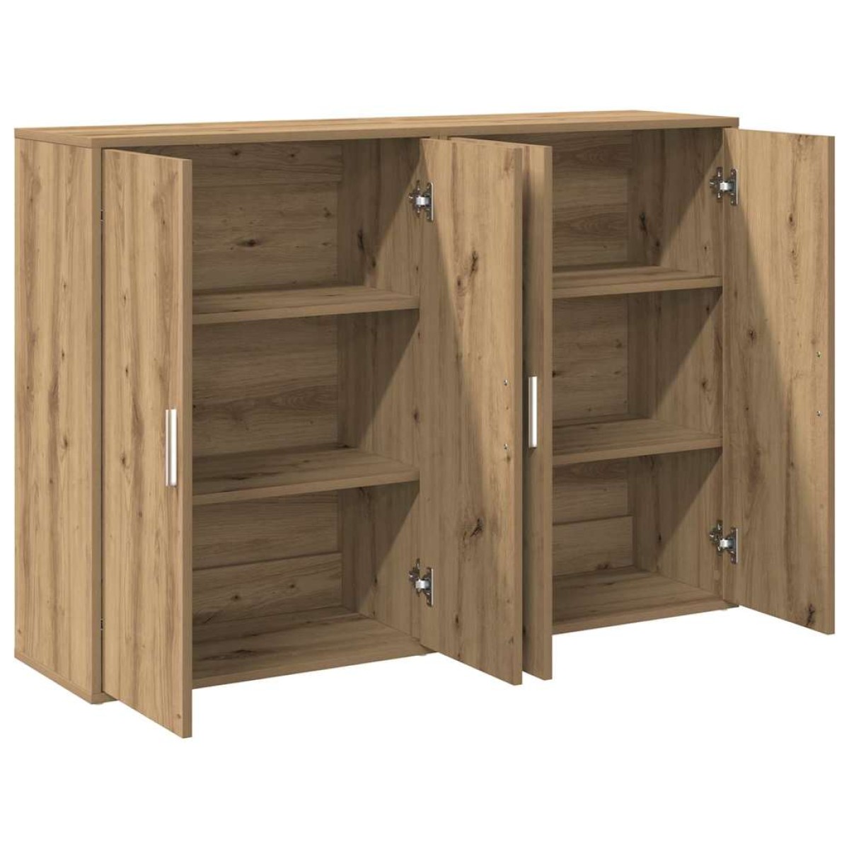 vidaXL Πλαϊνό γραφείο 2 τμχ. Artisan Oak 60 x 31 x 84 εκ.