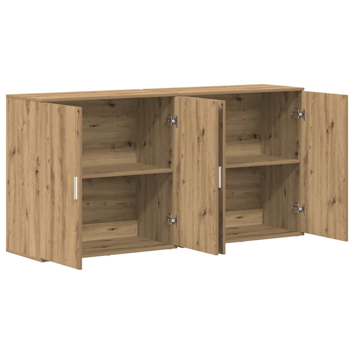 vidaXL Πλαϊνό γραφείο 2 τμχ. Artisan Oak 79 x 38 x 80 εκ.