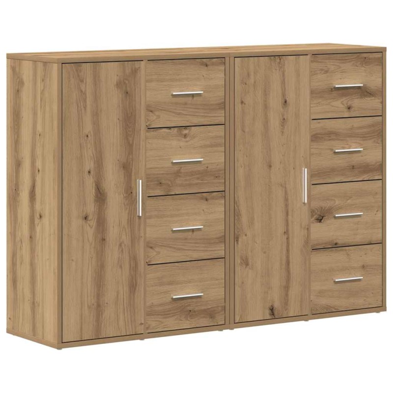 vidaXL Πλαϊνό γραφείο 2 τμχ. Artisan Oak 60 x 31 x 84 εκ.