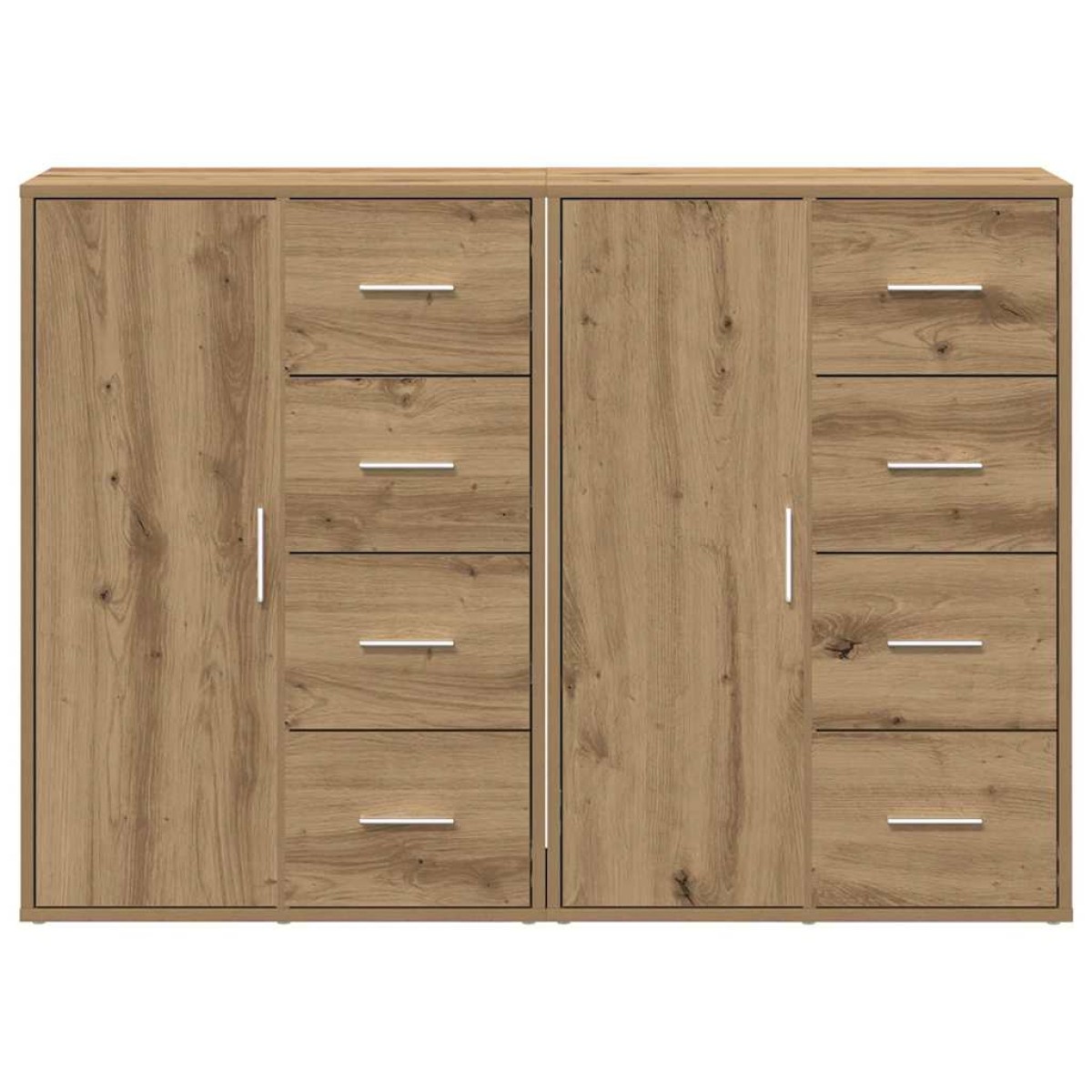 vidaXL Πλαϊνό γραφείο 2 τμχ. Artisan Oak 60 x 31 x 84 εκ.
