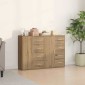 vidaXL Πλαϊνό γραφείο 2 τμχ. Artisan Oak 60 x 31 x 84 εκ.