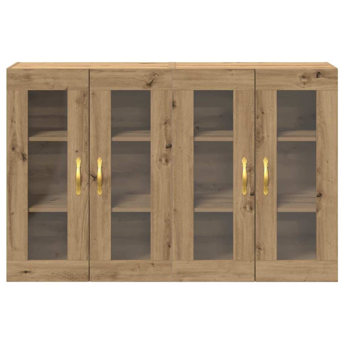 vidaXL Ντουλάπια Τοίχου 2 τμχ. Artisan Oak 69,5 x 34 x 90 εκ.
