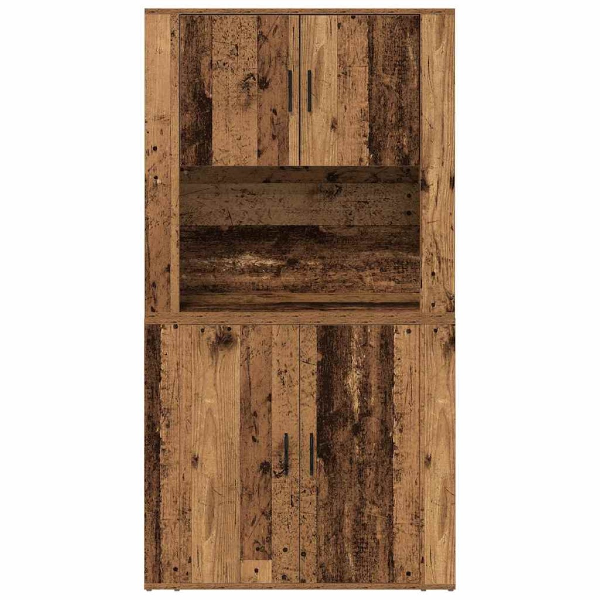 vidaXL Highboard Παλιό ξύλο 80 x 33 x 150 εκ Επεξεργασμένο Ξύλο