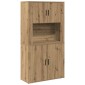 vidaXL Highboard Artisan Oak 80 x 33 x 150 εκ Επεξεργασμένο Ξύλο