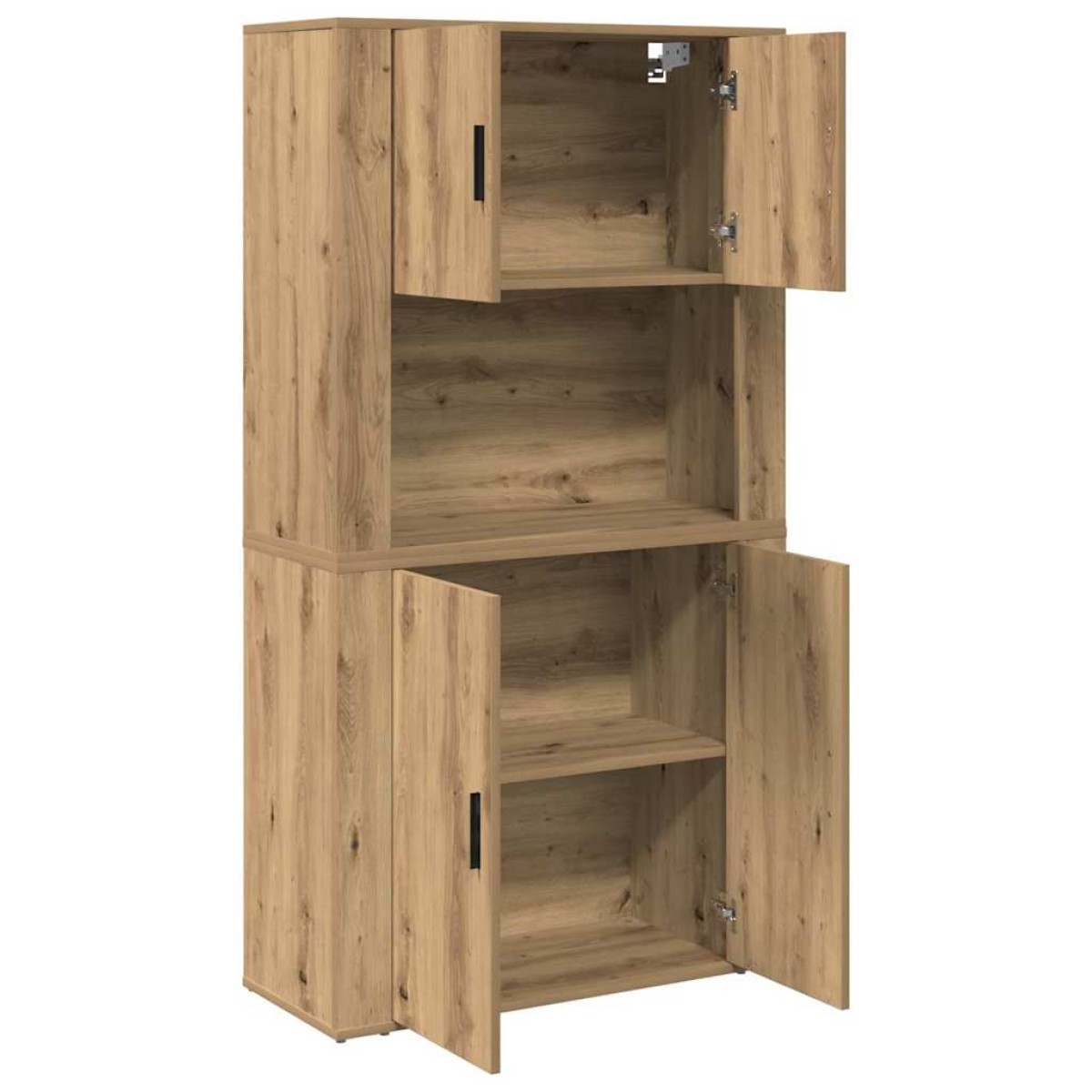 vidaXL Highboard Artisan Oak 80 x 33 x 150 εκ Επεξεργασμένο Ξύλο