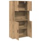 vidaXL Highboard Artisan Oak 80 x 33 x 150 εκ Επεξεργασμένο Ξύλο