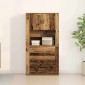 vidaXL Highboard Παλιό ξύλο 80 x 33 x 150 εκ Επεξεργασμένο Ξύλο