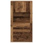 vidaXL Highboard Παλιό ξύλο 80 x 33 x 150 εκ Επεξεργασμένο Ξύλο