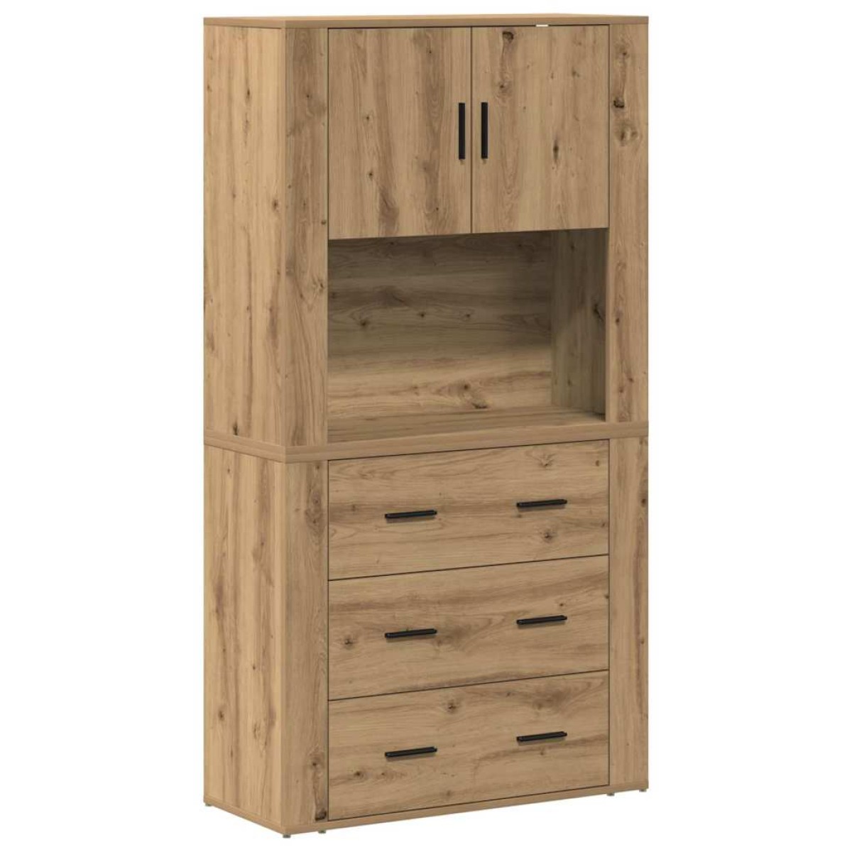 vidaXL Highboard Artisan Oak 80 x 33 x 150 εκ Επεξεργασμένο Ξύλο
