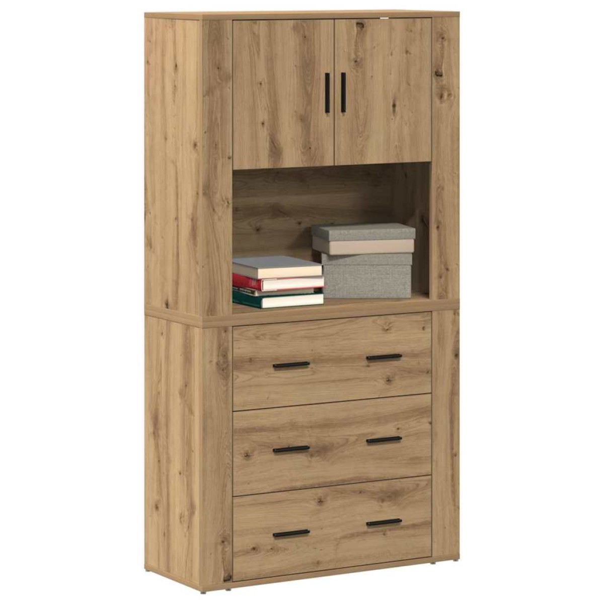 vidaXL Highboard Artisan Oak 80 x 33 x 150 εκ Επεξεργασμένο Ξύλο