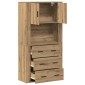 vidaXL Highboard Artisan Oak 80 x 33 x 150 εκ Επεξεργασμένο Ξύλο