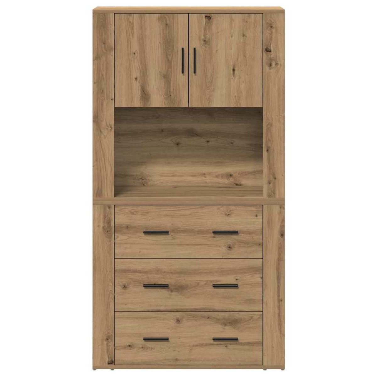 vidaXL Highboard Artisan Oak 80 x 33 x 150 εκ Επεξεργασμένο Ξύλο