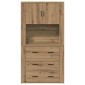 vidaXL Highboard Artisan Oak 80 x 33 x 150 εκ Επεξεργασμένο Ξύλο