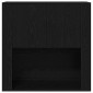 vidaXL Highboard Μαύρη Οξυά 80 x 33 x 150 εκ Επεξεργασμένο Ξύλο