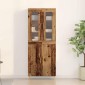 vidaXL Highboard 2 τμχ. Παλιό ξύλο 69,5 x 34 x 180 εκ.