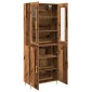 vidaXL Highboard 2 τμχ. Παλιό ξύλο 69,5 x 34 x 180 εκ.