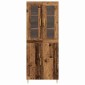 vidaXL Highboard 2 τμχ. Παλιό ξύλο 69,5 x 34 x 180 εκ.