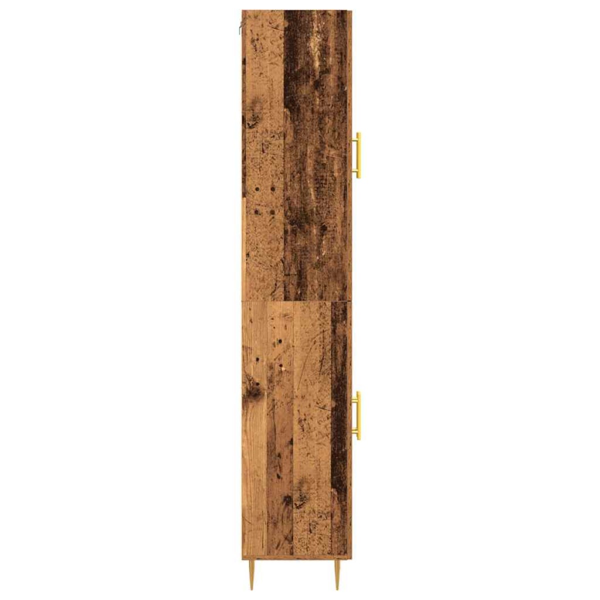 vidaXL Highboard 2 τμχ. Παλιό ξύλο 69,5 x 34 x 180 εκ.