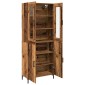 vidaXL Highboard 2 τμχ. Παλαιό ξύλο 69,5 x 34 x 180 εκ.