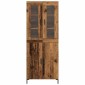 vidaXL Highboard 2 τμχ. Παλαιό ξύλο 69,5 x 34 x 180 εκ.