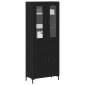 vidaXL Highboard 2 τμχ. Μαύρη δρυς 69,5 x 34 x 180 εκ.