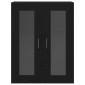 vidaXL Highboard 2 τμχ. Μαύρη δρυς 69,5 x 34 x 180 εκ.