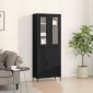 vidaXL Highboard 2 τμχ. Μαύρη δρυς 69,5 x 34 x 180 εκ.
