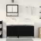 vidaXL Σετ Επίπλων Μπάνιου 3 τμχ. Μαύρο 80 x 30 x 60 cm