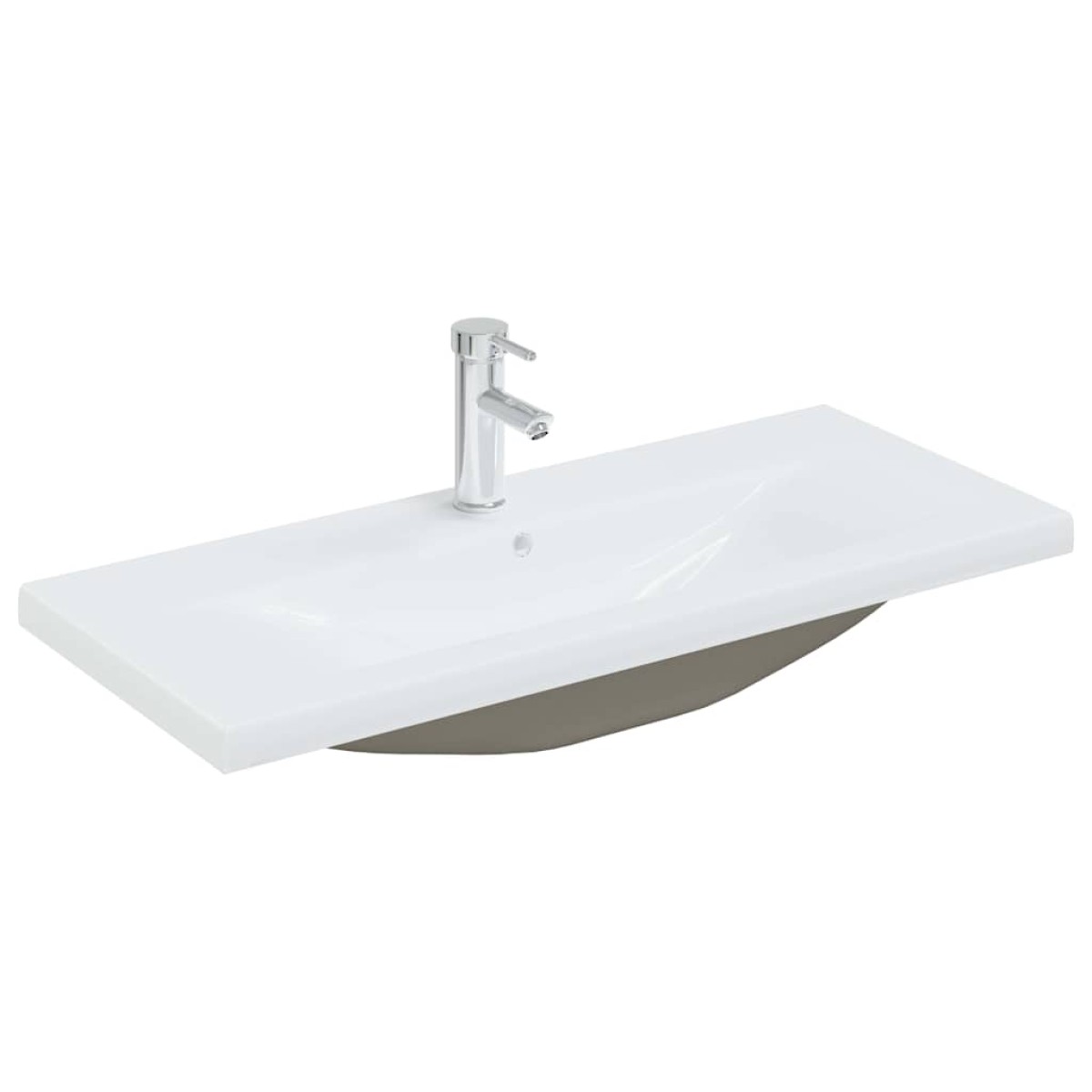 vidaXL Σετ Επίπλων Μπάνιου 4 τμχ. Μαύρη Οξυά 30 x 30 x 130 εκ