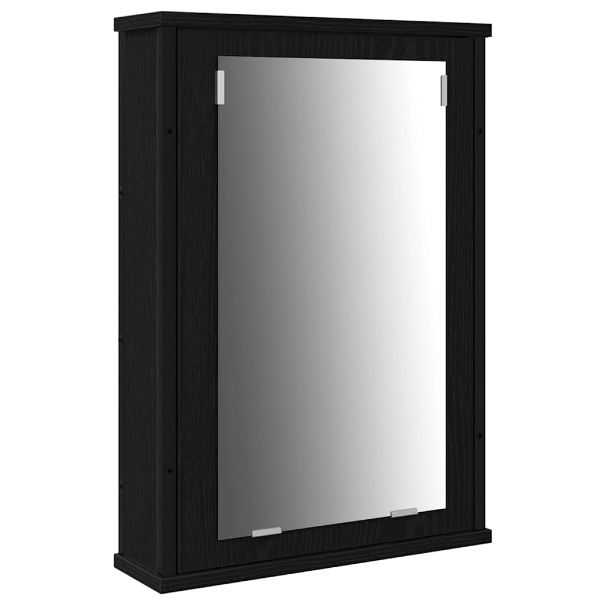 vidaXL Σετ Επίπλων Μπάνιου 3 τμχ. Μαύρη Οξυά 33 x 33 x 185,5 εκ