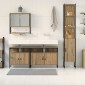 vidaXL Σετ Επίπλων Μπάνιου 4 τεμ. Artisan Oak Επεξεργασμένο Ξύλο