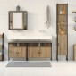 vidaXL Σετ Επίπλων Μπάνιου 4 τμχ. Artisan Oak 33 x 33 x 185,5 εκ