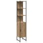 vidaXL Σετ Επίπλων Μπάνιου 4 τμχ. Καφέ 33 x 33 x 185,5 εκ