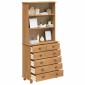 vidaXL Κλουβί ASKIM Κερί Μέλι 91 x 40 x 200,5 εκ Στερεά ξυλεία πεύκου