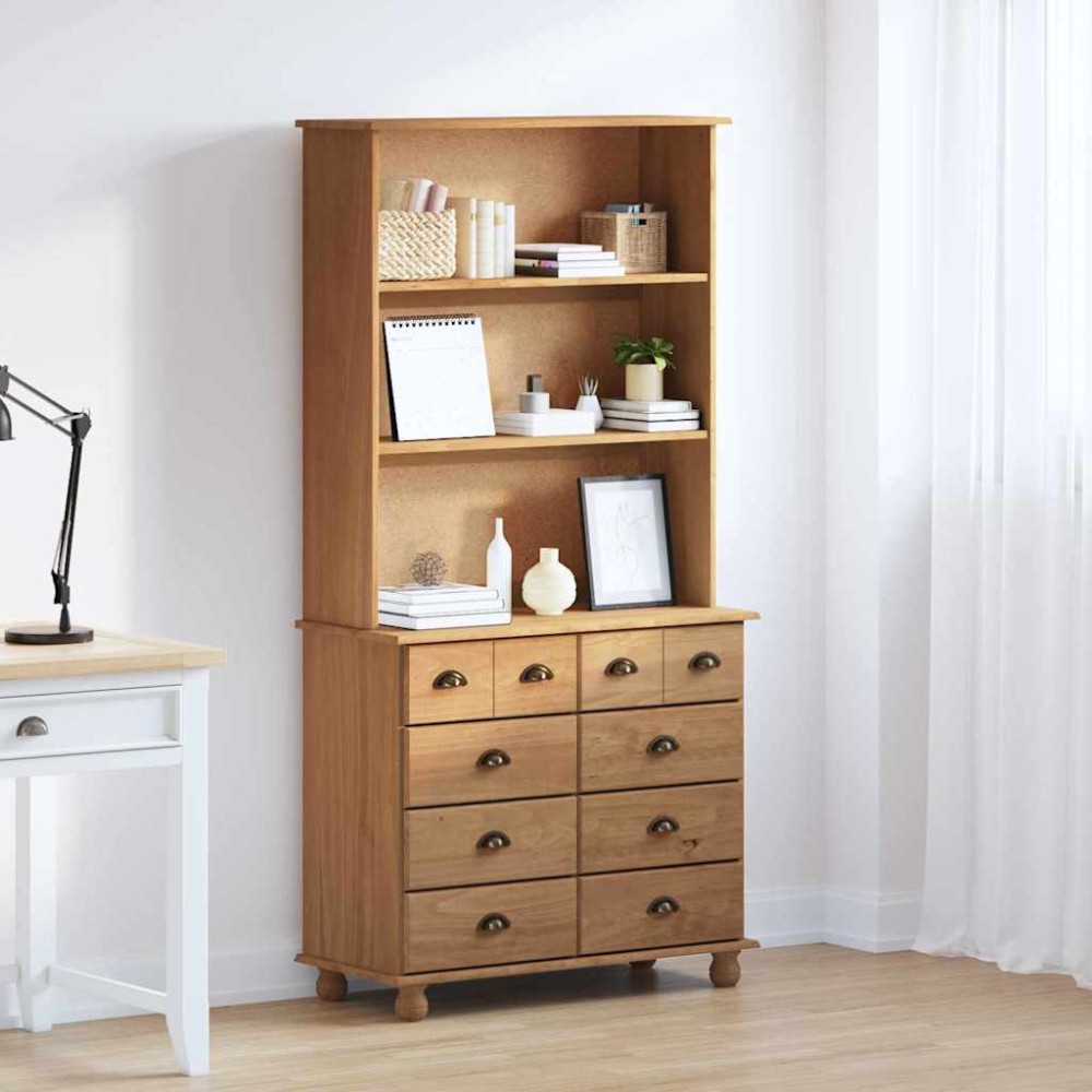 vidaXL Κλουβί ASKIM Κερί Μέλι 91 x 40 x 184 εκ. Στερεά ξυλεία πεύκου