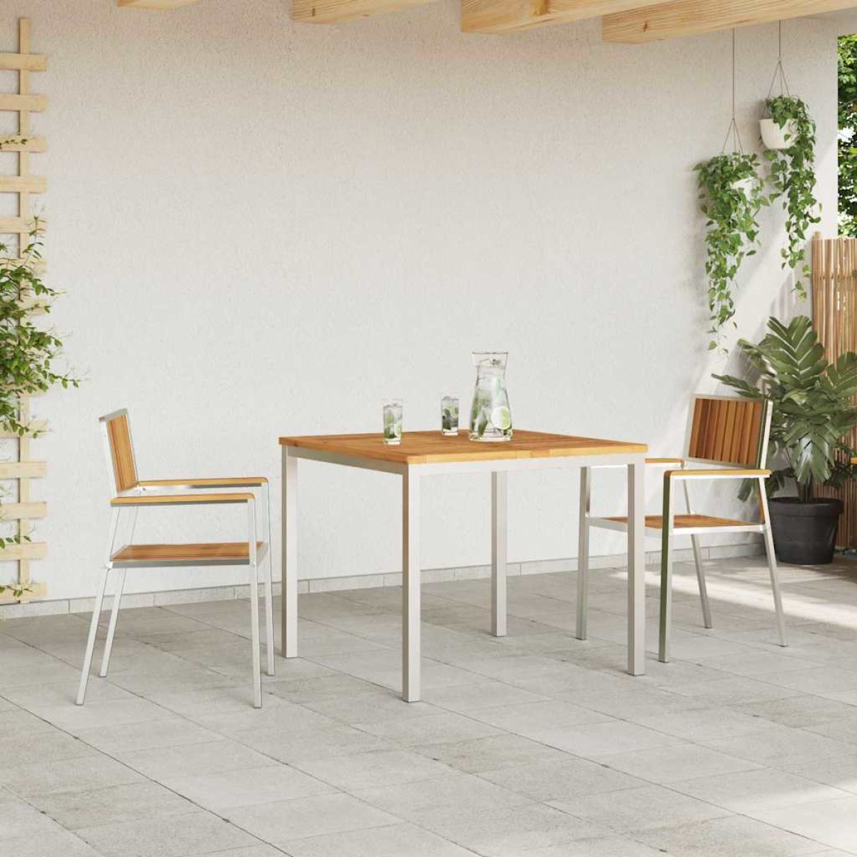 vidaXL Σετ Εξωτερικής Τραπέζης 3 τμχ. 90 x 90 x 75 cm