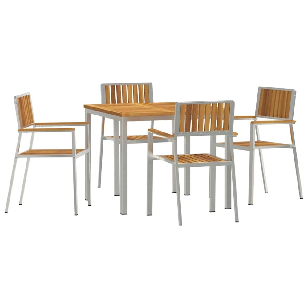 vidaXL Σετ Εξωτερικής Τραπέζης 5 τμχ. 90 x 90 x 75 cm