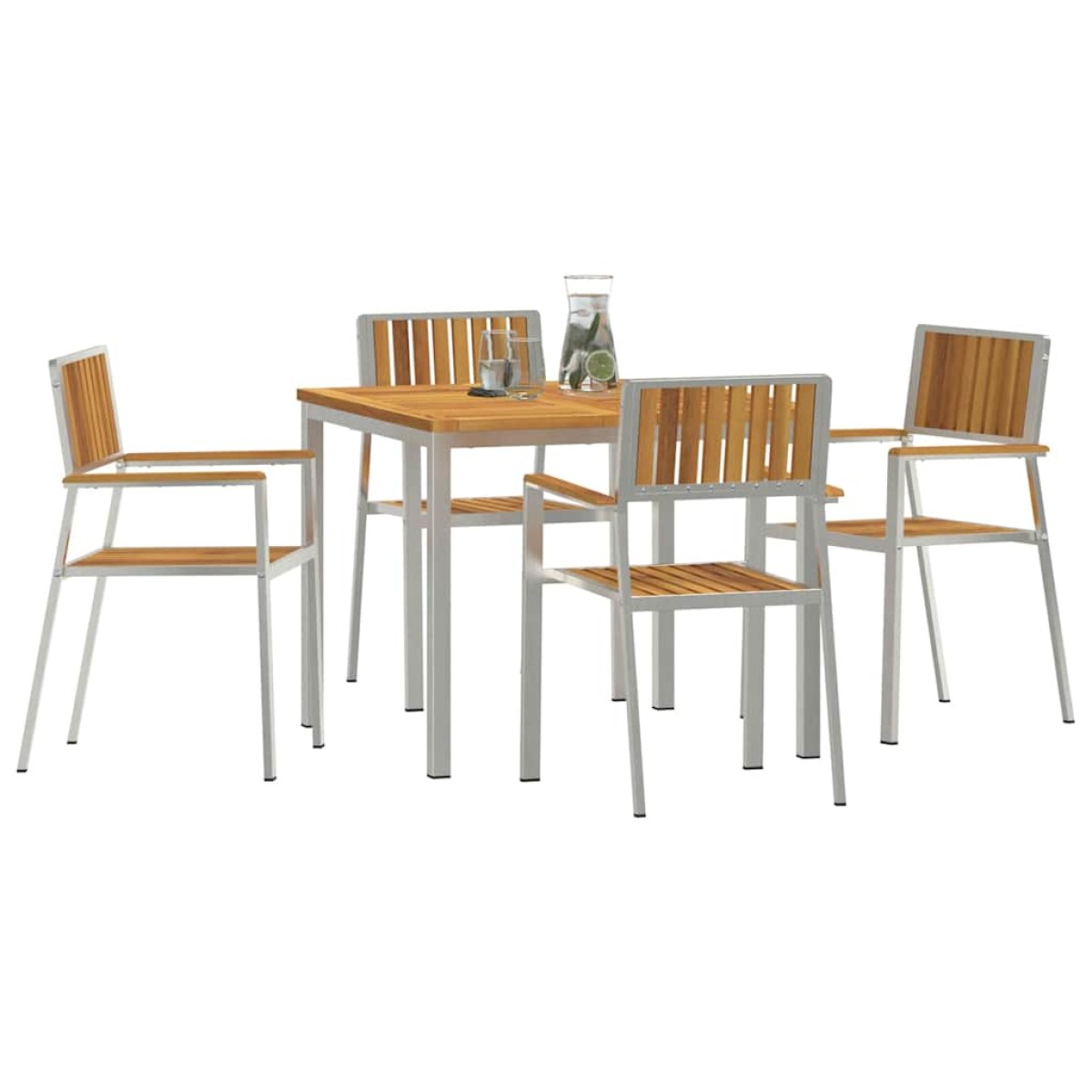 vidaXL Σετ Εξωτερικής Τραπέζης 5 τμχ. 90 x 90 x 75 cm