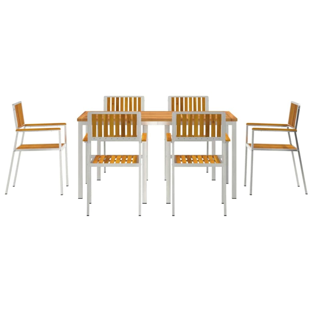 vidaXL Σετ Εξωτερικής Τραπέζης 7 τμχ. 150 x 90 x 75 cm