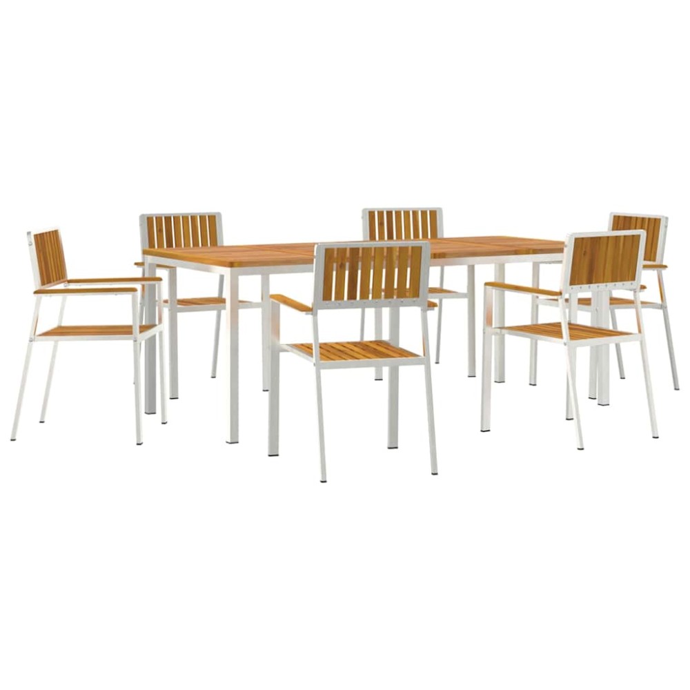 vidaXL Σετ Εξωτερικής Τραπέζης 7 τμχ. 200 x 90 x 75 cm