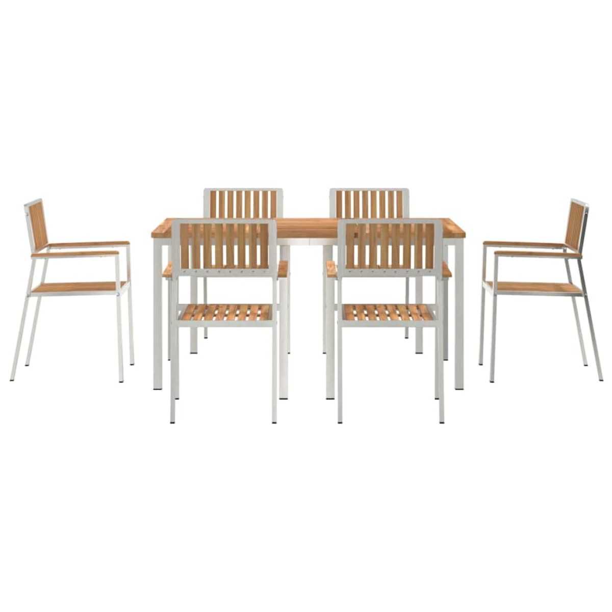 vidaXL Σετ Εξωτερικής Τραπέζης 7 τμχ. 150 x 90 x 75 cm
