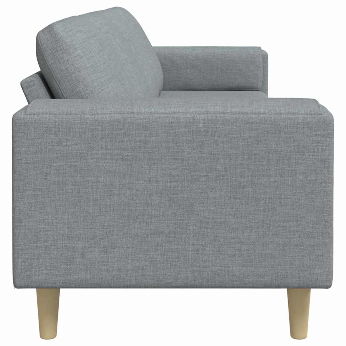 vidaXL Καναπές σαλονιού Ανοιχτό γκρι 250 x 77 x 76 εκ. Πολυεστέρας