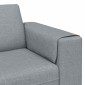 vidaXL Καναπές σαλονιού Ανοιχτό γκρι 250 x 77 x 76 εκ. Πολυεστέρας