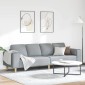 vidaXL Καναπές σαλονιού Ανοιχτό γκρι 250 x 77 x 76 εκ. Πολυεστέρας