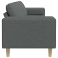 vidaXL Καναπές σαλονιού Σκούρο Γκρι 250 x 77 x 76 εκ. Πολυεστέρας