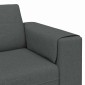 vidaXL Καναπές σαλονιού Σκούρο Γκρι 250 x 77 x 76 εκ. Πολυεστέρας