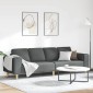 vidaXL Καναπές σαλονιού Σκούρο Γκρι 250 x 77 x 76 εκ. Πολυεστέρας