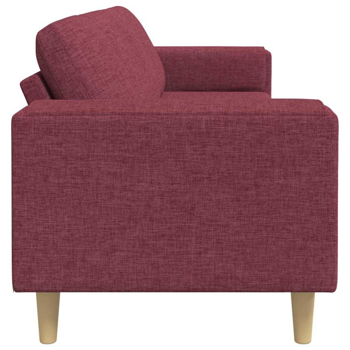 vidaXL Καναπές σαλονιού Κόκκινο 250 x 77 x 76 εκ. Πολυεστέρας